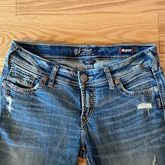 Silver Aiko Midrise Ankle skinny jeans - Picture 3 of 7